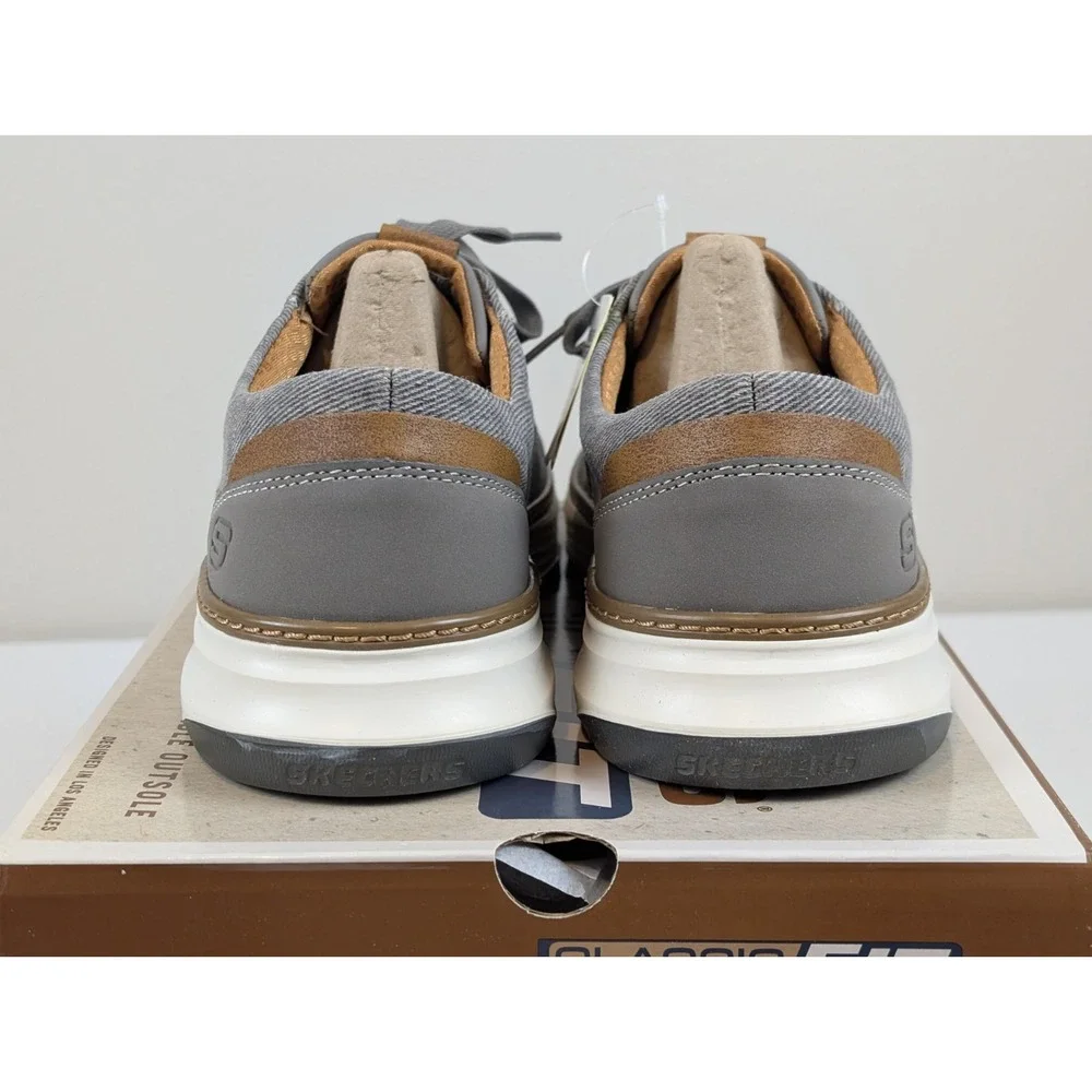 Skechers Moreno-Ederson Men's Classic Fit Air-Cooled Memory Foam Size 8.5W Taupe
